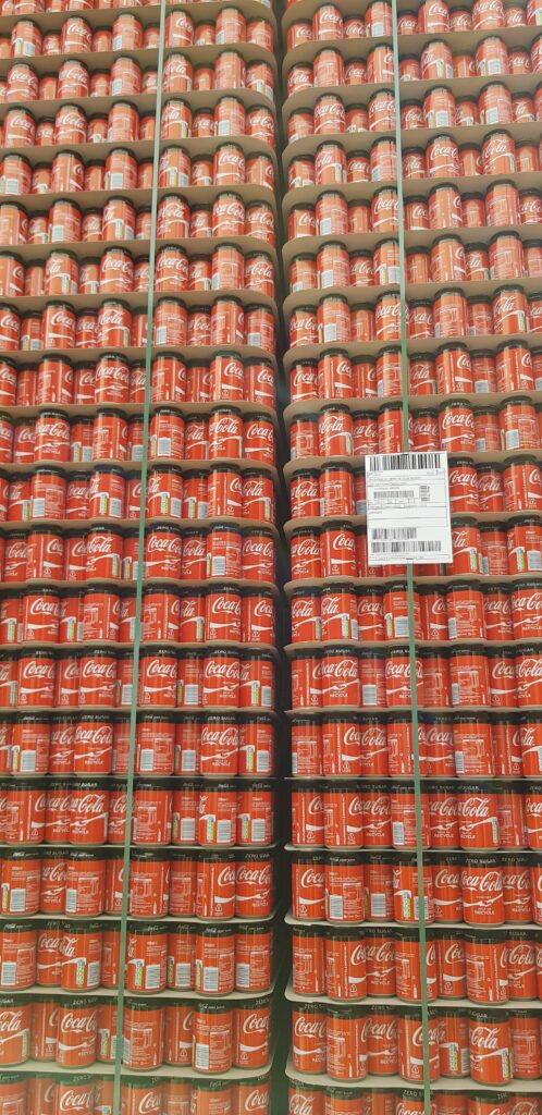 a Lot of cans