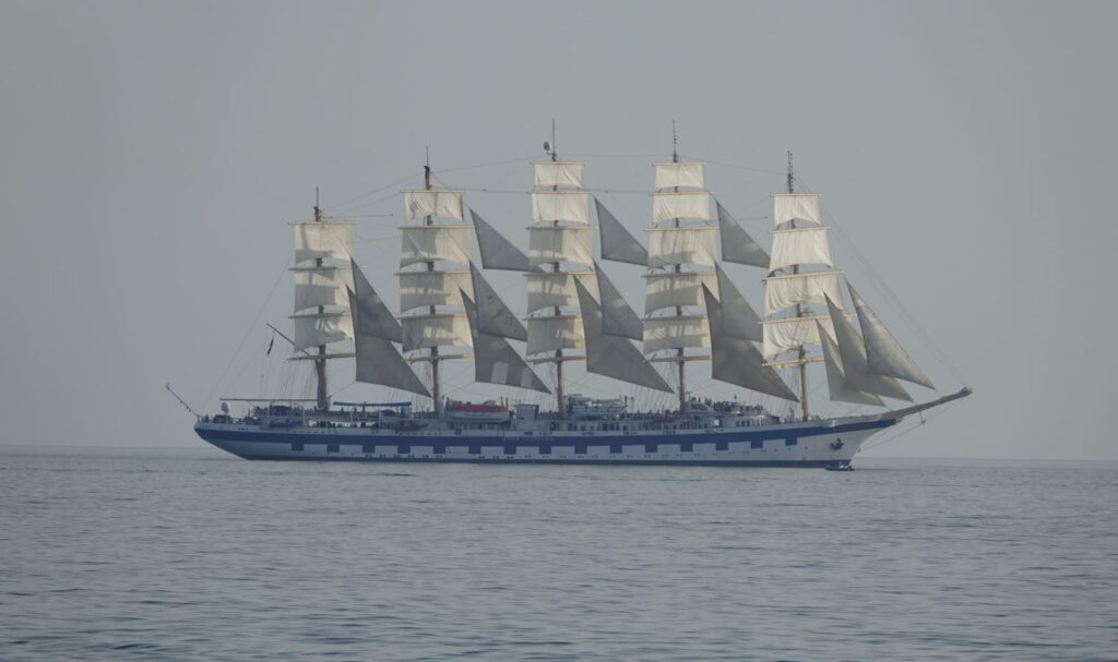 Royal Clipper opgetuigd Royal Clipper rigged
