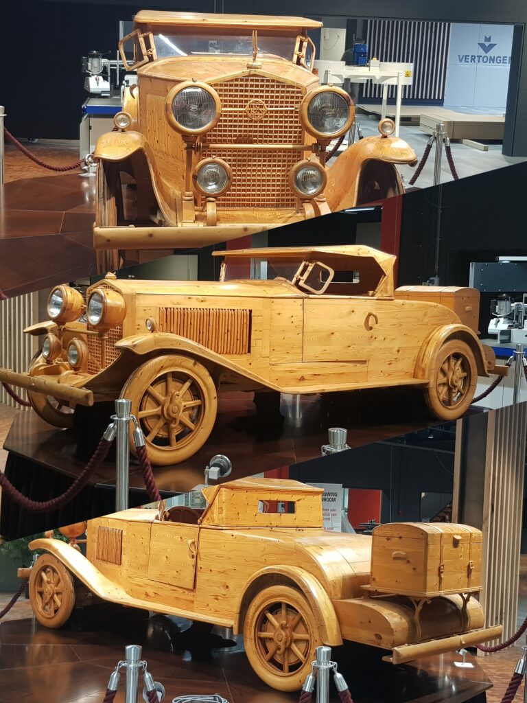 Vintage woden Bugatti