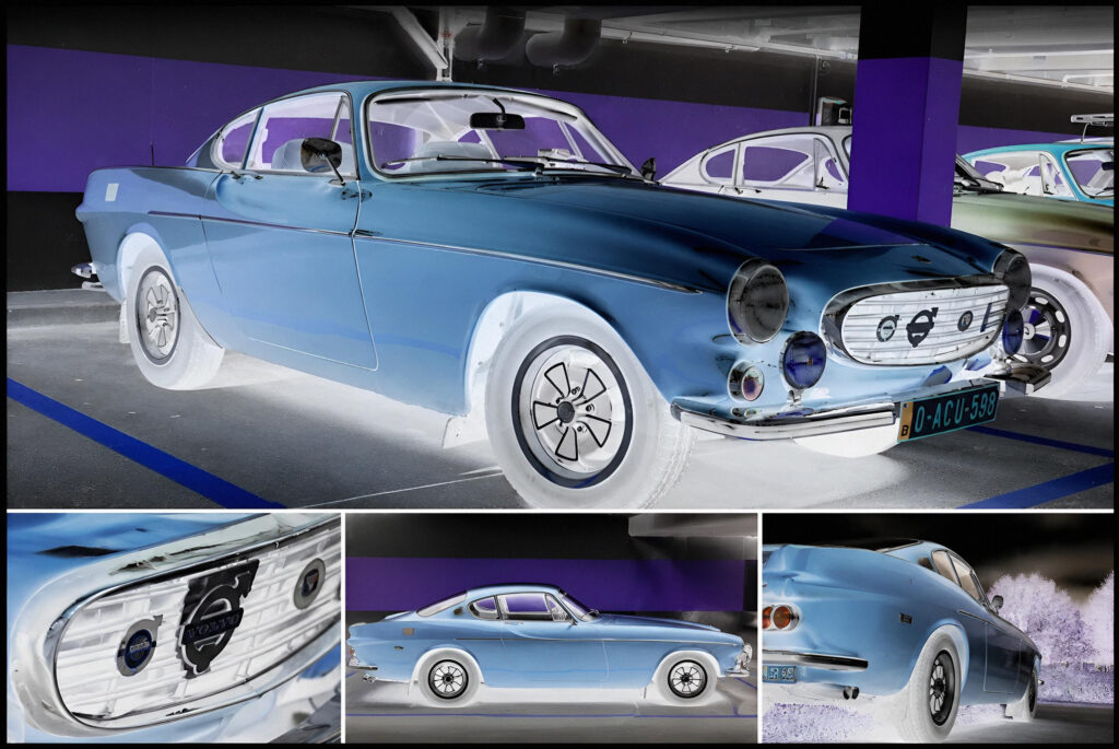Volvo P1800 in negative colers